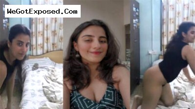 Hot college girl showing her boobs and pussy for Lover mms