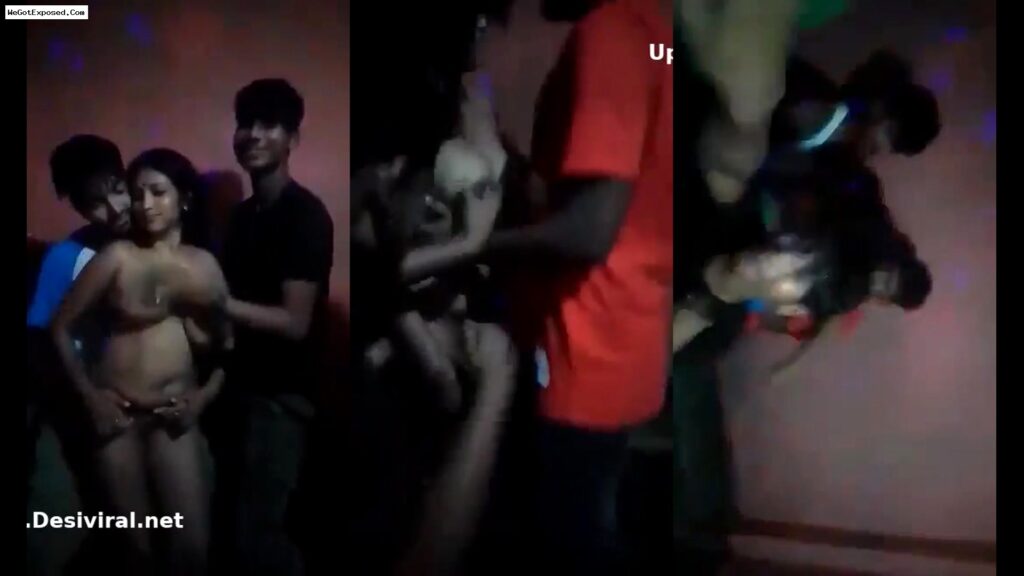 Wild Gangbang Three Friends Fuck One Girl Make Her Squirt 4 Times