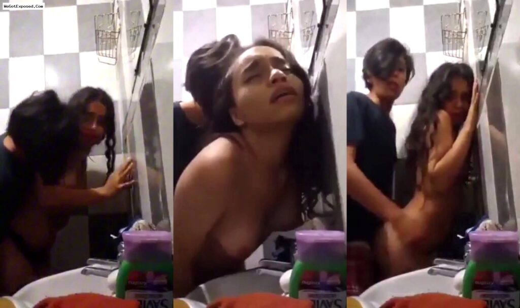 Hot Desi Teen Boy Making Crying GF in Bathroom Painful fucked