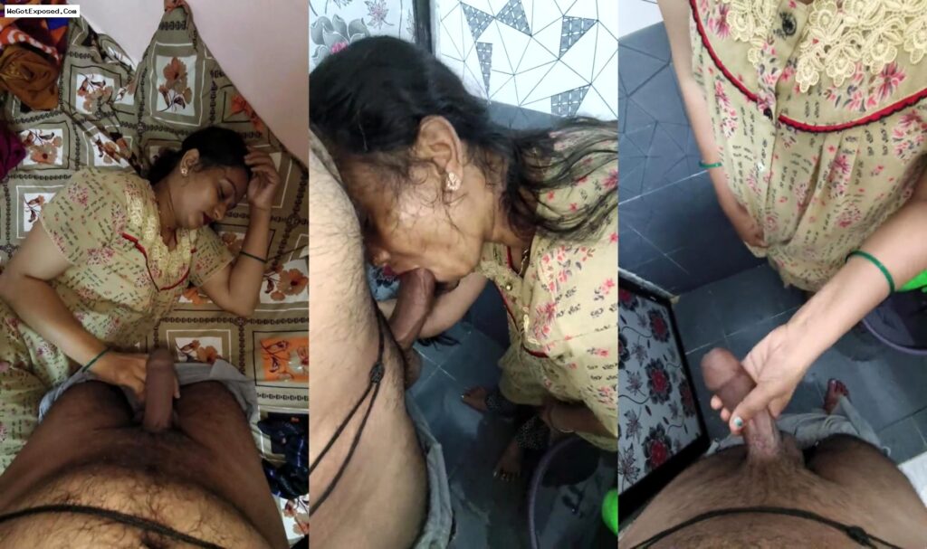 Desi Neighbor Aunty Sucking dick of Young Boy and Hard Fucked