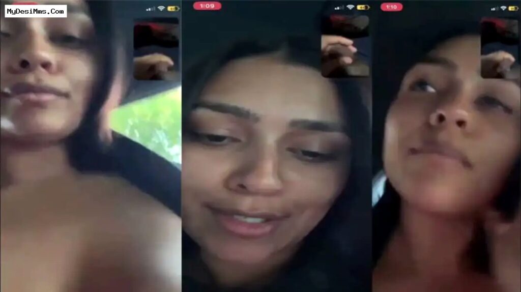 Desi sexy girlfriends car video call turns into hot private fun