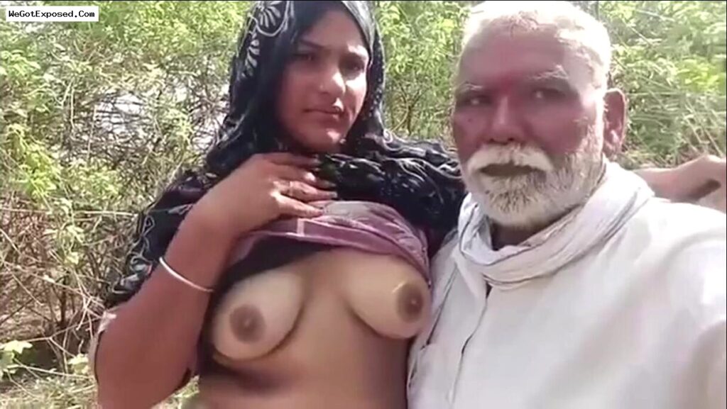 Village Sarpanch Uncle Sex Video With Bhabhi Outdoor Fucking